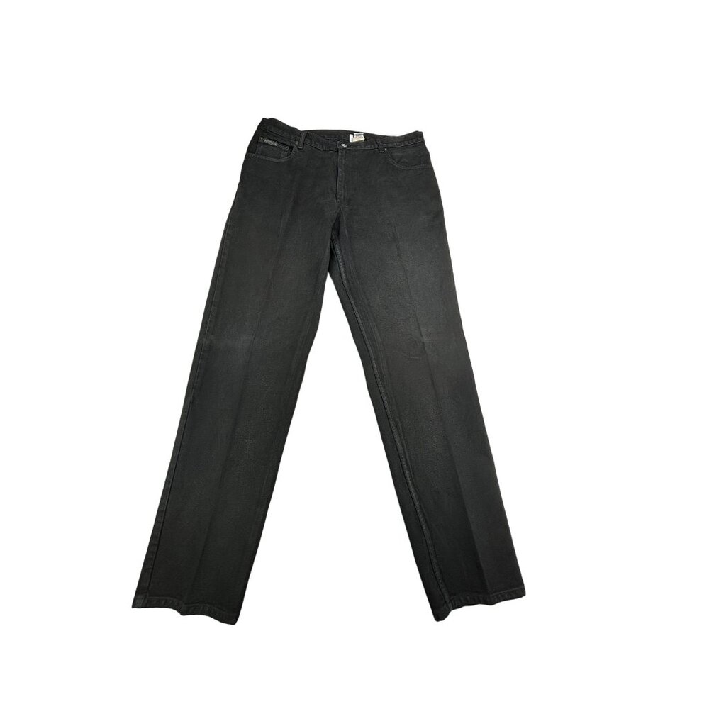 Calvin Klein Black Jeans Men's 38 100% Cotton Y2K 90's Straight Leg